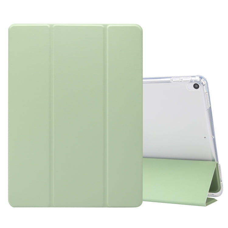 3-folding Electric Pressed Skin Texture Horizontal Flip Shockproof Transparent TPU + PU Leather Case with Holder & Pen Slot & Sleep / Wake-up Function, For iPad Air (2019)/Pro 10.5 (2017), For iPad mini (2019) / mini 4, For iPad Pro 11 inch (2020)