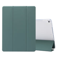 Load image into Gallery viewer, 3-folding Electric Pressed Skin Texture Horizontal Flip Shockproof Transparent TPU + PU Leather Case with Holder &amp; Pen Slot &amp; Sleep / Wake-up Function, For iPad Air (2019)/Pro 10.5 (2017), For iPad mini (2019) / mini 4, For iPad Pro 11 inch (2020)