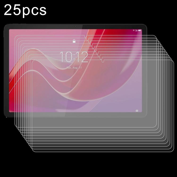 25pcs 9H 0.3mm Explosion-proof Tempered Glass Film, For Lenovo Tab K11 Gen2 11 inch, For Lenovo Qitian D12 12.4 inch, For Lenovo Lecoo Pad 12.7 inch, For Lenovo Erazer S120A 12.3 inch