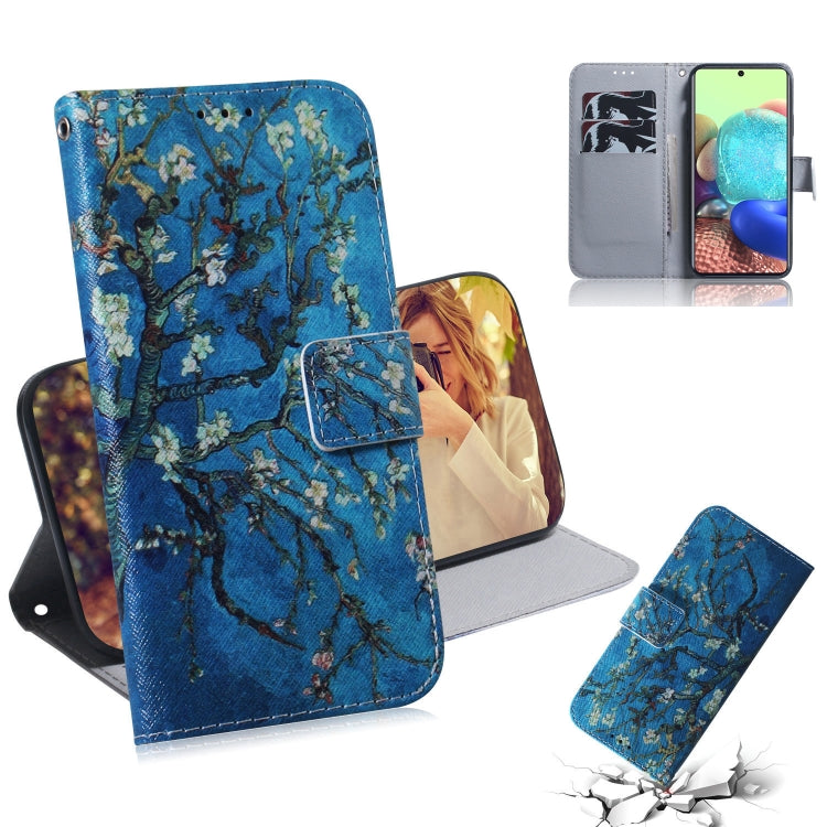 Colored Drawing Horizontal Flip Leather Case with Holder & Card Slot & Wallet