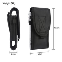 Load image into Gallery viewer, Multifunctional Universal Vertical Nylon Fabric Waist Bag Tactical Belt Bag, For 5.3 inch and Below Phones, For 6.7 inch and Below Phones