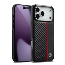 LC.IMEEKE 3 in 1 Carbon Fiber Texture Shockproof Phone Case, For iPhone 18 Pro / 17 Pro, For iPhone 18 Pro Max/17 Pro Max, For iPhone 17, For iPhone 17 Air, For iPhone 16 Pro Max, For iPhone 16 Pro, For iPhone 16 Plus, For iPhone 16, For iPhone 14 Plus...