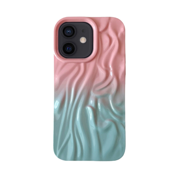 Wrinkle Gradient Oily Feel TPU Phone Case, For iPhone 13 Pro, For iPhone 13, For iPhone 12, For iPhone 12 Pro Max, For iPhone 12 Pro