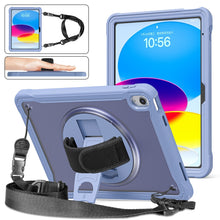 Load image into Gallery viewer, Heavy Duty Hybrid Tablet Case with Hand Grip &amp; Strap, For iPad Air 2022 10.9 / Pro 11 2022, For iPad 10th Gen 10.9 2022, For iPad 10.2 2021 / 2020 / 2019, For iPad mini 6 / mini 2024, For iPad Air / Air 2 / 9.7 2018 / 2017