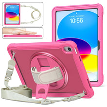Load image into Gallery viewer, Heavy Duty Hybrid Tablet Case with Hand Grip &amp; Strap, For iPad Air 2022 10.9 / Pro 11 2022, For iPad 10th Gen 10.9 2022, For iPad 10.2 2021 / 2020 / 2019, For iPad mini 6 / mini 2024, For iPad Air / Air 2 / 9.7 2018 / 2017