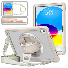 Load image into Gallery viewer, Heavy Duty Hybrid Tablet Case with Hand Grip &amp; Strap, For iPad Air 2022 10.9 / Pro 11 2022, For iPad 10th Gen 10.9 2022, For iPad 10.2 2021 / 2020 / 2019, For iPad mini 6 / mini 2024, For iPad Air / Air 2 / 9.7 2018 / 2017