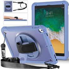 Load image into Gallery viewer, Heavy Duty Hybrid Tablet Case with Hand Grip &amp; Strap, For iPad Air 2022 10.9 / Pro 11 2022, For iPad 10th Gen 10.9 2022, For iPad 10.2 2021 / 2020 / 2019, For iPad mini 6 / mini 2024, For iPad Air / Air 2 / 9.7 2018 / 2017