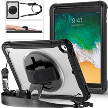 Load image into Gallery viewer, Heavy Duty Hybrid Tablet Case with Hand Grip &amp; Strap, For iPad Air 2022 10.9 / Pro 11 2022, For iPad 10th Gen 10.9 2022, For iPad 10.2 2021 / 2020 / 2019, For iPad mini 6 / mini 2024, For iPad Air / Air 2 / 9.7 2018 / 2017