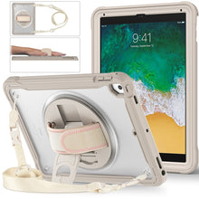 Load image into Gallery viewer, Heavy Duty Hybrid Tablet Case with Hand Grip &amp; Strap, For iPad Air 2022 10.9 / Pro 11 2022, For iPad 10th Gen 10.9 2022, For iPad 10.2 2021 / 2020 / 2019, For iPad mini 6 / mini 2024, For iPad Air / Air 2 / 9.7 2018 / 2017