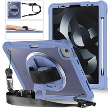 Load image into Gallery viewer, Heavy Duty Hybrid Tablet Case with Hand Grip &amp; Strap, For iPad Air 2022 10.9 / Pro 11 2022, For iPad 10th Gen 10.9 2022, For iPad 10.2 2021 / 2020 / 2019, For iPad mini 6 / mini 2024, For iPad Air / Air 2 / 9.7 2018 / 2017