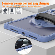 Load image into Gallery viewer, Heavy Duty Hybrid Tablet Case with Hand Grip &amp; Strap, For iPad Air 2022 10.9 / Pro 11 2022, For iPad 10th Gen 10.9 2022, For iPad 10.2 2021 / 2020 / 2019, For iPad mini 6 / mini 2024, For iPad Air / Air 2 / 9.7 2018 / 2017