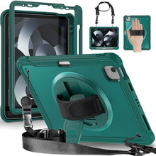 Load image into Gallery viewer, Heavy Duty Hybrid Tablet Case with Hand Grip &amp; Strap, For iPad Air 2022 10.9 / Pro 11 2022, For iPad 10th Gen 10.9 2022, For iPad 10.2 2021 / 2020 / 2019, For iPad mini 6 / mini 2024, For iPad Air / Air 2 / 9.7 2018 / 2017