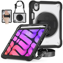 Load image into Gallery viewer, Heavy Duty Hybrid Tablet Case with Hand Grip &amp; Strap, For iPad Air 2022 10.9 / Pro 11 2022, For iPad 10th Gen 10.9 2022, For iPad 10.2 2021 / 2020 / 2019, For iPad mini 6 / mini 2024, For iPad Air / Air 2 / 9.7 2018 / 2017