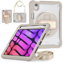 Load image into Gallery viewer, Heavy Duty Hybrid Tablet Case with Hand Grip &amp; Strap, For iPad Air 2022 10.9 / Pro 11 2022, For iPad 10th Gen 10.9 2022, For iPad 10.2 2021 / 2020 / 2019, For iPad mini 6 / mini 2024, For iPad Air / Air 2 / 9.7 2018 / 2017