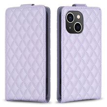 Load image into Gallery viewer, Diamond Lattice Vertical Flip Leather Phone Case, For iPhone 16 Pro Max, For iPhone 16 Pro, For iPhone 16 Plus, For iPhone 16, For iPhone 15 Pro Max, For iPhone 15 Pro, For iPhone 15 Plus, For iPhone 15