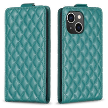 Load image into Gallery viewer, Diamond Lattice Vertical Flip Leather Phone Case, For iPhone 16 Pro Max, For iPhone 16 Pro, For iPhone 16 Plus, For iPhone 16, For iPhone 15 Pro Max, For iPhone 15 Pro, For iPhone 15 Plus, For iPhone 15