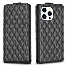 Load image into Gallery viewer, Diamond Lattice Vertical Flip Leather Phone Case, For iPhone 14 Plus, For iPhone 14, For iPhone 14 Pro, For iPhone 14 Pro Max, For iPhone SE 2022 / 2020 /7 / 8, For iPhone 13 Pro Max, For iPhone 13 Pro, For iPhone 13