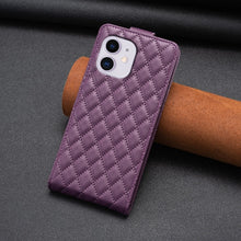 Load image into Gallery viewer, Diamond Lattice Vertical Flip Leather Phone Case, For iPhone 12 / 12 Pro, For iPhone 12 Pro Max, For iPhone 11 Pro Max, For iPhone 11, For iPhone 11 Pro, For iPhone X / XS, For iPhone XR, For iPhone XS Max