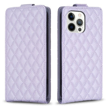 Load image into Gallery viewer, Diamond Lattice Vertical Flip Leather Phone Case, For iPhone 12 / 12 Pro, For iPhone 12 Pro Max, For iPhone 11 Pro Max, For iPhone 11, For iPhone 11 Pro, For iPhone X / XS, For iPhone XR, For iPhone XS Max