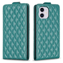Load image into Gallery viewer, Diamond Lattice Vertical Flip Leather Phone Case, For iPhone 12 / 12 Pro, For iPhone 12 Pro Max, For iPhone 11 Pro Max, For iPhone 11, For iPhone 11 Pro, For iPhone X / XS, For iPhone XR, For iPhone XS Max