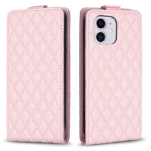 Load image into Gallery viewer, Diamond Lattice Vertical Flip Leather Phone Case, For iPhone 12 / 12 Pro, For iPhone 12 Pro Max, For iPhone 11 Pro Max, For iPhone 11, For iPhone 11 Pro, For iPhone X / XS, For iPhone XR, For iPhone XS Max