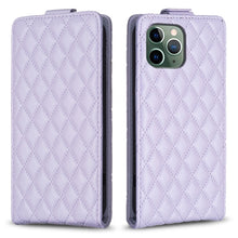 Load image into Gallery viewer, Diamond Lattice Vertical Flip Leather Phone Case, For iPhone 12 / 12 Pro, For iPhone 12 Pro Max, For iPhone 11 Pro Max, For iPhone 11, For iPhone 11 Pro, For iPhone X / XS, For iPhone XR, For iPhone XS Max