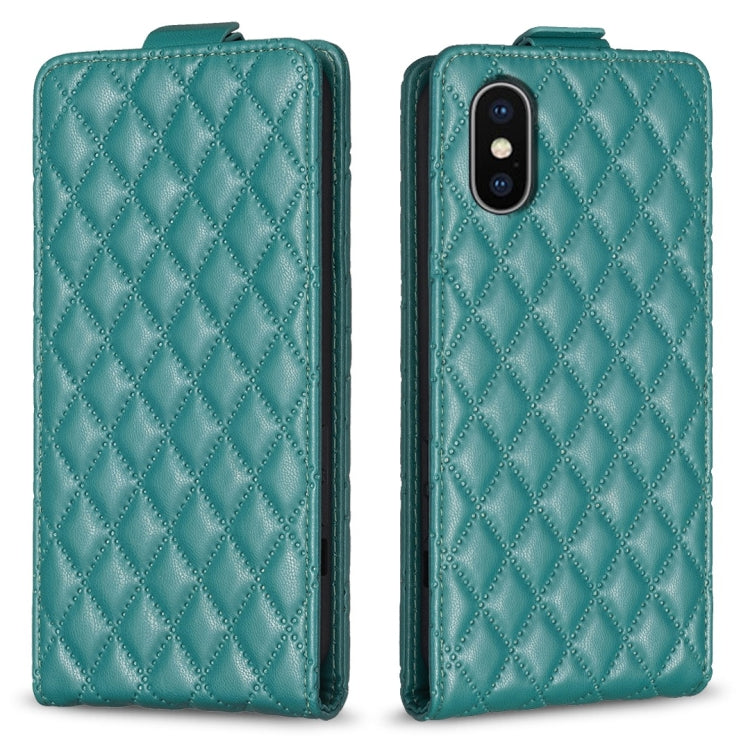 Diamond Lattice Vertical Flip Leather Phone Case, For iPhone 12 / 12 Pro, For iPhone 12 Pro Max, For iPhone 11 Pro Max, For iPhone 11, For iPhone 11 Pro, For iPhone X / XS, For iPhone XR, For iPhone XS Max