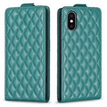 Load image into Gallery viewer, Diamond Lattice Vertical Flip Leather Phone Case, For iPhone 12 / 12 Pro, For iPhone 12 Pro Max, For iPhone 11 Pro Max, For iPhone 11, For iPhone 11 Pro, For iPhone X / XS, For iPhone XR, For iPhone XS Max