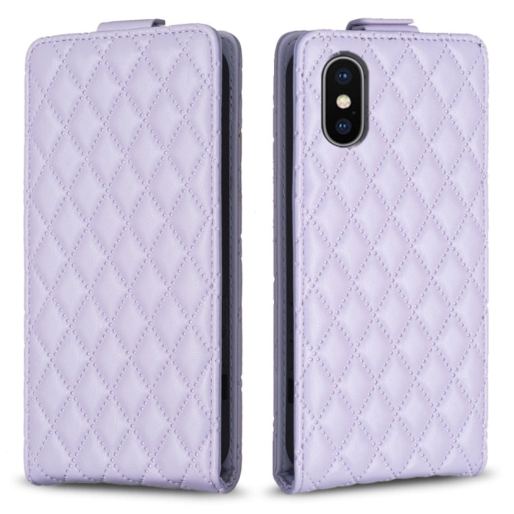 Diamond Lattice Vertical Flip Leather Phone Case, For iPhone 12 / 12 Pro, For iPhone 12 Pro Max, For iPhone 11 Pro Max, For iPhone 11, For iPhone 11 Pro, For iPhone X / XS, For iPhone XR, For iPhone XS Max