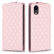 Load image into Gallery viewer, Diamond Lattice Vertical Flip Leather Phone Case, For iPhone 12 / 12 Pro, For iPhone 12 Pro Max, For iPhone 11 Pro Max, For iPhone 11, For iPhone 11 Pro, For iPhone X / XS, For iPhone XR, For iPhone XS Max