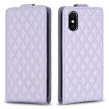 Load image into Gallery viewer, Diamond Lattice Vertical Flip Leather Phone Case, For iPhone 12 / 12 Pro, For iPhone 12 Pro Max, For iPhone 11 Pro Max, For iPhone 11, For iPhone 11 Pro, For iPhone X / XS, For iPhone XR, For iPhone XS Max
