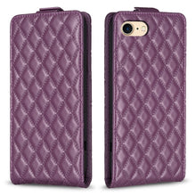 Load image into Gallery viewer, Diamond Lattice Vertical Flip Leather Phone Case, For iPhone 14 Plus, For iPhone 14, For iPhone 14 Pro, For iPhone 14 Pro Max, For iPhone SE 2022 / 2020 /7 / 8, For iPhone 13 Pro Max, For iPhone 13 Pro, For iPhone 13