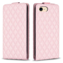 Load image into Gallery viewer, Diamond Lattice Vertical Flip Leather Phone Case, For iPhone 14 Plus, For iPhone 14, For iPhone 14 Pro, For iPhone 14 Pro Max, For iPhone SE 2022 / 2020 /7 / 8, For iPhone 13 Pro Max, For iPhone 13 Pro, For iPhone 13
