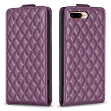 Load image into Gallery viewer, Diamond Lattice Vertical Flip Leather Phone Case, For iPhone 7 Plus / 8 Plus