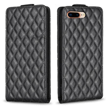 Load image into Gallery viewer, Diamond Lattice Vertical Flip Leather Phone Case, For iPhone 7 Plus / 8 Plus