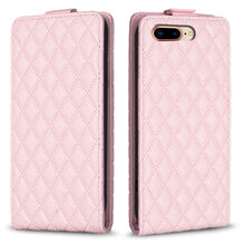 Load image into Gallery viewer, Diamond Lattice Vertical Flip Leather Phone Case, For iPhone 7 Plus / 8 Plus