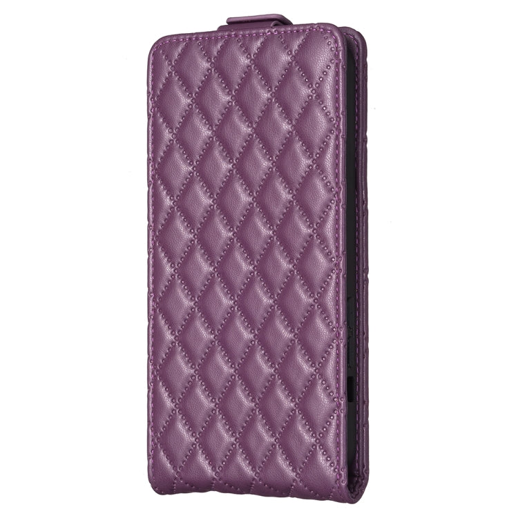 Diamond Lattice Vertical Flip Leather Phone Case, For iPhone 16 Pro Max, For iPhone 16 Pro, For iPhone 16 Plus, For iPhone 16, For iPhone 15 Pro Max, For iPhone 15 Pro, For iPhone 15 Plus, For iPhone 15