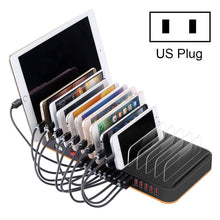 Load image into Gallery viewer, WLX-815P 180W 15 Ports USB Fast Charging Dock Smart Charger with Holder, 180W US Plug, 180W EU Plug, 180W UK Plug, 180W AU Plug