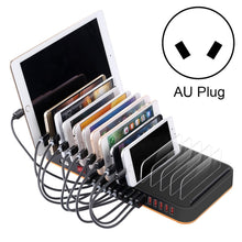Load image into Gallery viewer, WLX-815P 180W 15 Ports USB Fast Charging Dock Smart Charger with Holder, 180W US Plug, 180W EU Plug, 180W UK Plug, 180W AU Plug