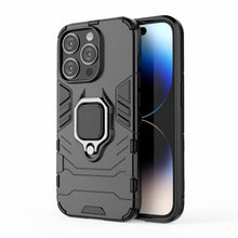 Load image into Gallery viewer, Shockproof PC + TPU Holder Phone Case, For iPhone 16 Pro Max, For iPhone 16 Pro, For iPhone 16 Plus, For iPhone 16, For iPhone 15 Pro Max, For iPhone 15 Pro, For iPhone 15 Plus, For iPhone 15