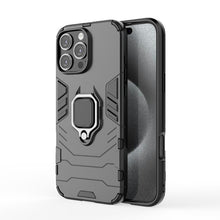 Load image into Gallery viewer, Shockproof PC + TPU Holder Phone Case, For iPhone 16 Pro Max, For iPhone 16 Pro, For iPhone 16 Plus, For iPhone 16, For iPhone 15 Pro Max, For iPhone 15 Pro, For iPhone 15 Plus, For iPhone 15