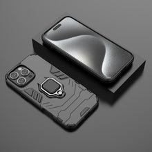 Load image into Gallery viewer, Shockproof PC + TPU Holder Phone Case, For iPhone 16 Pro Max, For iPhone 16 Pro, For iPhone 16 Plus, For iPhone 16, For iPhone 15 Pro Max, For iPhone 15 Pro, For iPhone 15 Plus, For iPhone 15