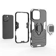 Load image into Gallery viewer, Shockproof PC + TPU Holder Phone Case, For iPhone 16 Pro Max, For iPhone 16 Pro, For iPhone 16 Plus, For iPhone 16, For iPhone 15 Pro Max, For iPhone 15 Pro, For iPhone 15 Plus, For iPhone 15