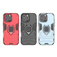 Load image into Gallery viewer, Shockproof PC + TPU Holder Phone Case, For iPhone 16 Pro Max, For iPhone 16 Pro, For iPhone 16 Plus, For iPhone 16, For iPhone 15 Pro Max, For iPhone 15 Pro, For iPhone 15 Plus, For iPhone 15
