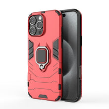 Load image into Gallery viewer, Shockproof PC + TPU Holder Phone Case, For iPhone 16 Pro Max, For iPhone 16 Pro, For iPhone 16 Plus, For iPhone 16, For iPhone 15 Pro Max, For iPhone 15 Pro, For iPhone 15 Plus, For iPhone 15