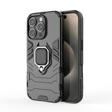 Load image into Gallery viewer, Shockproof PC + TPU Holder Phone Case, For iPhone 16 Pro Max, For iPhone 16 Pro, For iPhone 16 Plus, For iPhone 16, For iPhone 15 Pro Max, For iPhone 15 Pro, For iPhone 15 Plus, For iPhone 15