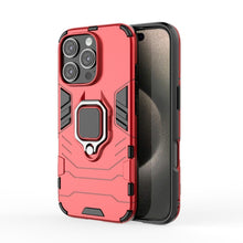 Load image into Gallery viewer, Shockproof PC + TPU Holder Phone Case, For iPhone 16 Pro Max, For iPhone 16 Pro, For iPhone 16 Plus, For iPhone 16, For iPhone 15 Pro Max, For iPhone 15 Pro, For iPhone 15 Plus, For iPhone 15