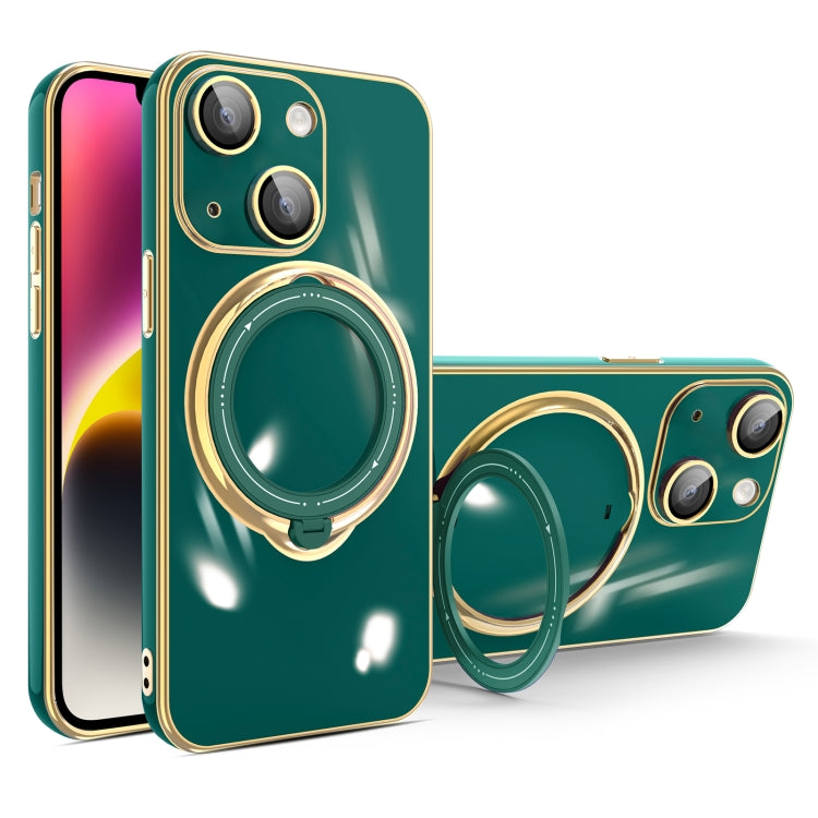 Multifunction Electroplating MagSafe Holder Phone Case, For iPhone 15 Pro Max, For iPhone 15 Pro, For iPhone 15 Plus, For iPhone 15, For iPhone 14 Plus, For iPhone 14, For iPhone 14 Pro, For iPhone 14 Pro Max