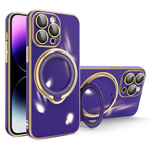 Load image into Gallery viewer, Multifunction Electroplating MagSafe Holder Phone Case, For iPhone 15 Pro Max, For iPhone 15 Pro, For iPhone 15 Plus, For iPhone 15, For iPhone 14 Plus, For iPhone 14, For iPhone 14 Pro, For iPhone 14 Pro Max