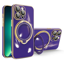 Load image into Gallery viewer, Multifunction Electroplating MagSafe Holder Phone Case, For iPhone SE 2022 / 2020 / 8 / 7, For iPhone 13 Pro Max, For iPhone 13 Pro, For iPhone 13, For iPhone 12, For iPhone 12 Pro Max, For iPhone 11 Pro Max, For iPhone 11